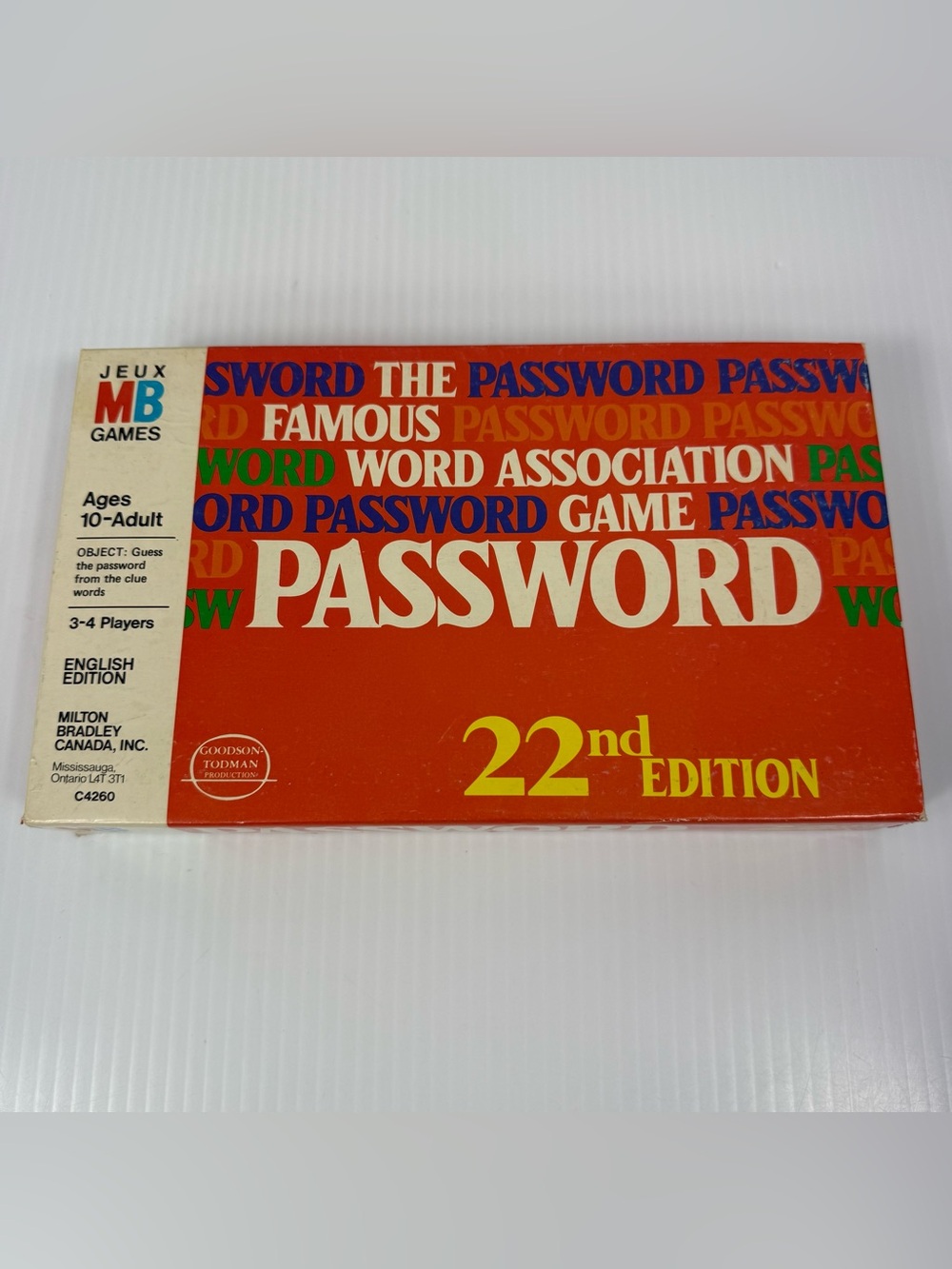 Vintage Password 1978 22nd Edition Milton Bradley Word Game TV Show Complete